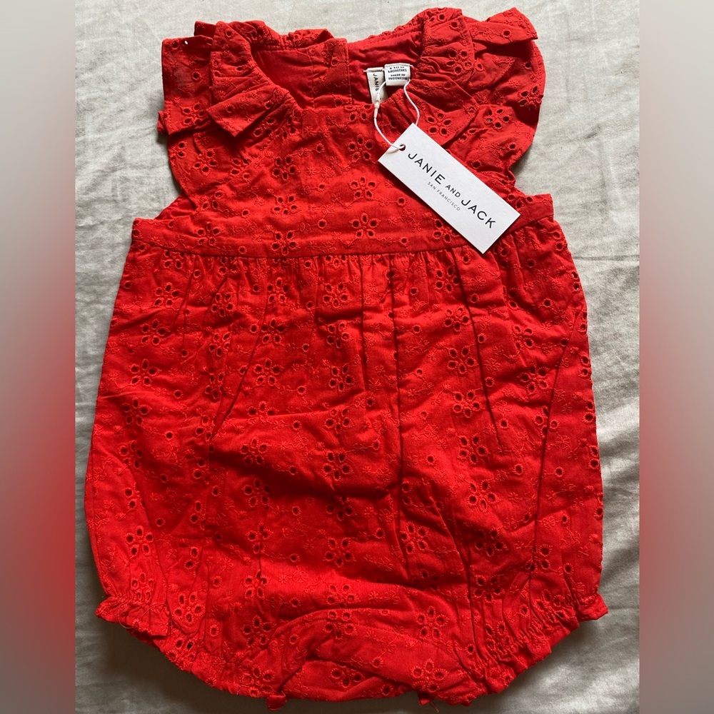 Janie and Jack Eyelet Romper